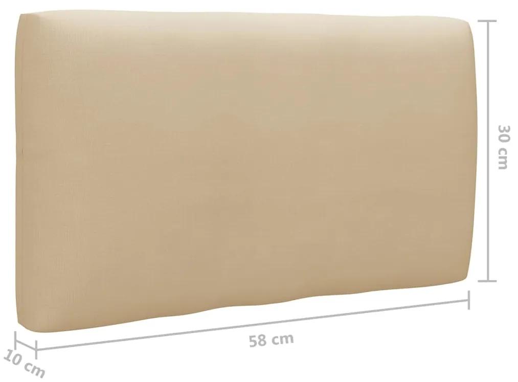 Sofá de paletes 2 lugares c/ almofadões pinho impregnado branco
