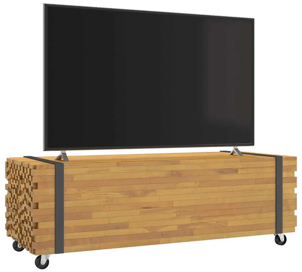 vidaXL Mesa de centro 110x45x35 cm madeira maciça teca