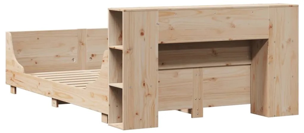 Cama sem colchão 120x190 cm madeira de pinho maciça