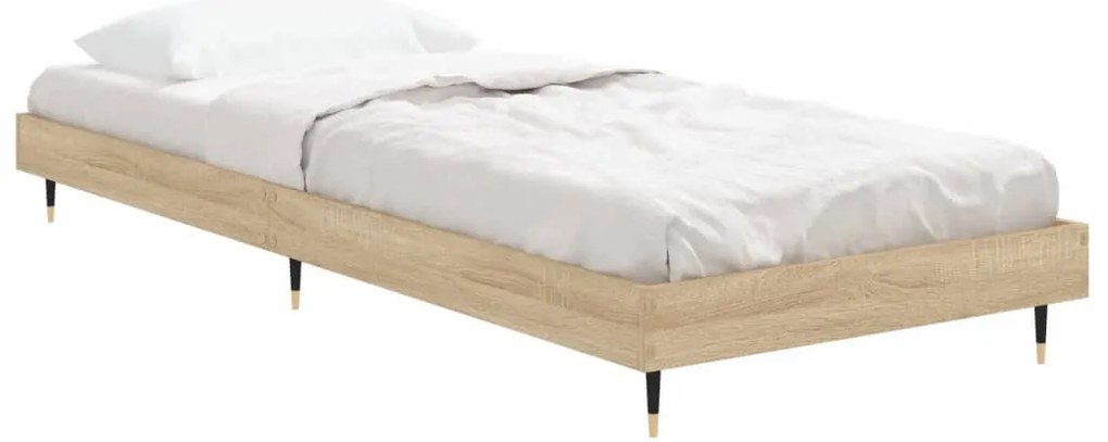 Estrutura cama s/ colchão derivados de madeira carvalho sonoma