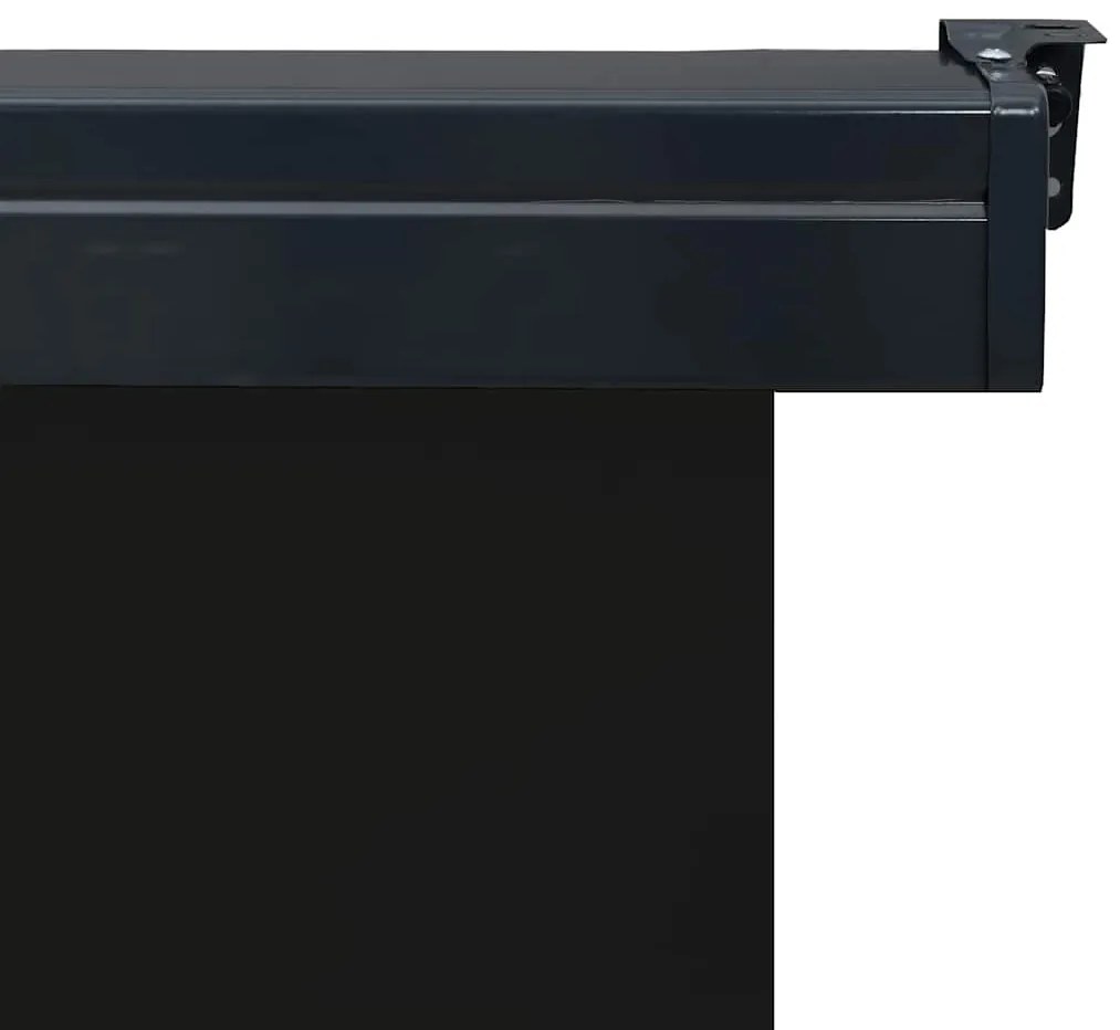 Toldo lateral para varanda 80x250 cm preto