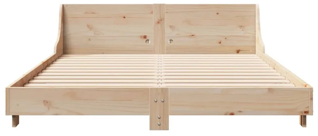 Cama sem colchão 135x190 cm madeira de pinho maciça