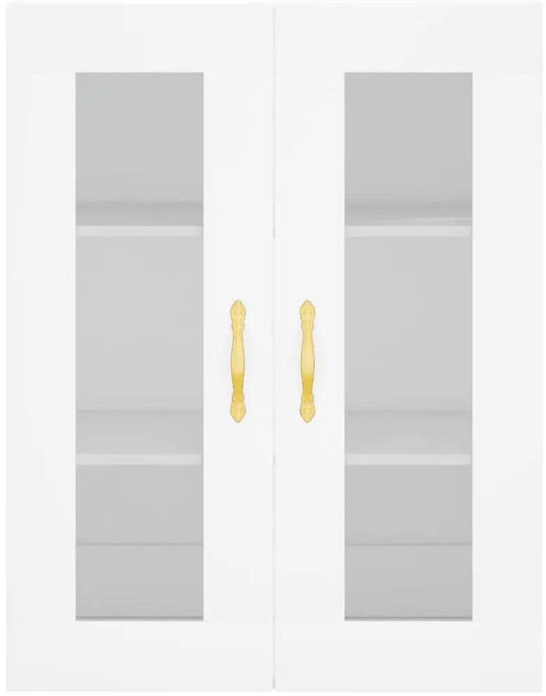 Móveis de parede 2 pcs derivados de madeira branco