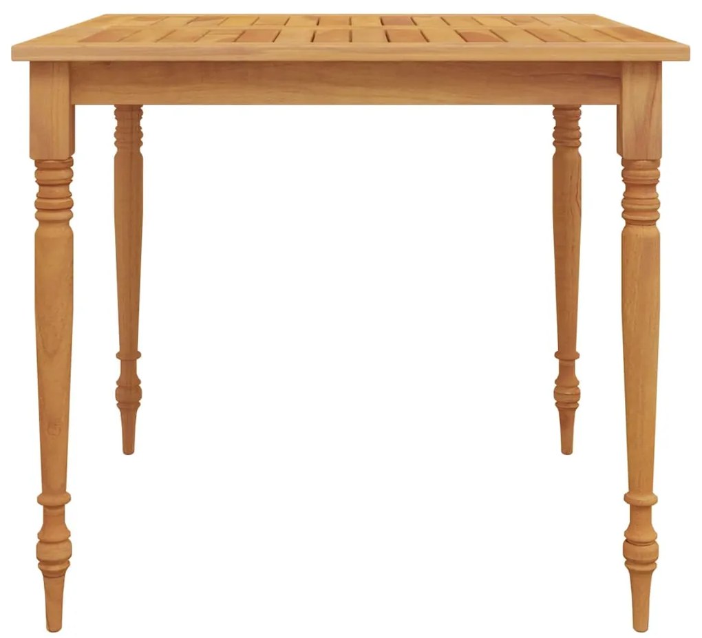 Mesa Batávia 85x85x75 cm madeira de teca maciça
