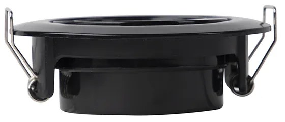 Conjunto de 5 Focos embutidos modernos pretos com LED 3 etapas de dimmer - Mio