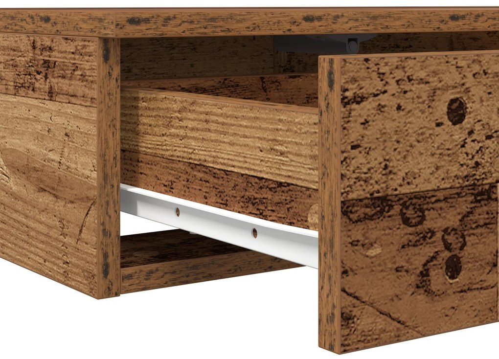 Caixas de Cama vidaXL Madeira Velha 90x36,5x16,5 cm Madeira de Engenha