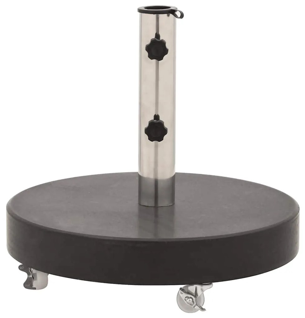 Base de guarda-sol redonda granito 30 kg preto