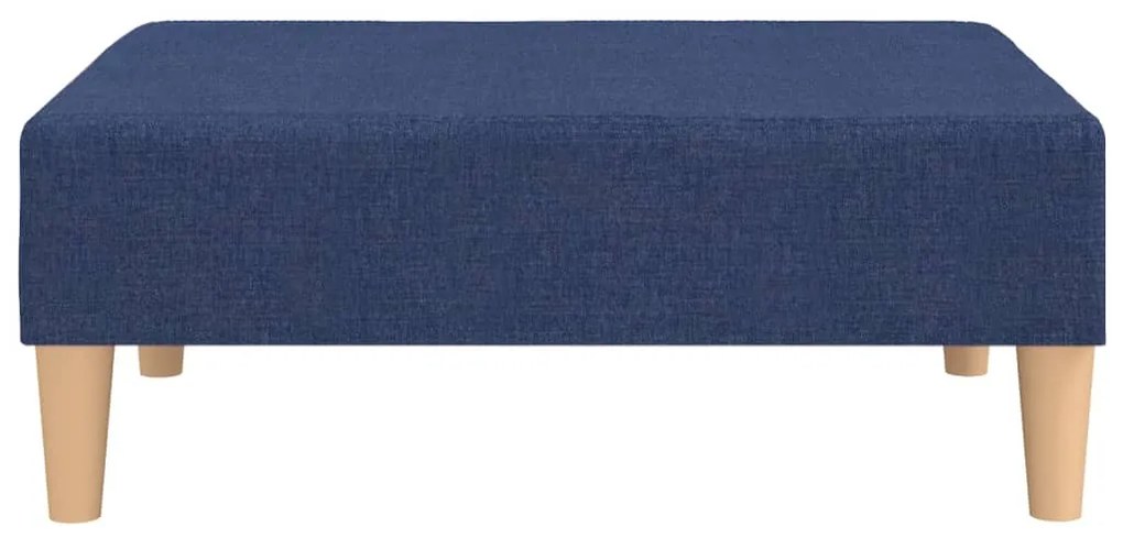 Apoio de pés tecido 78x56x32 azul