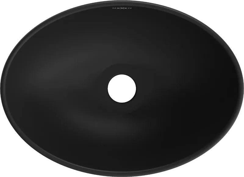 Mexen Elza lavatório de bancada 40 x 33 cm, preto mate - 21014085