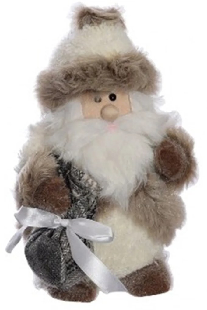 Pai Natal Peluche Castanho 27CM