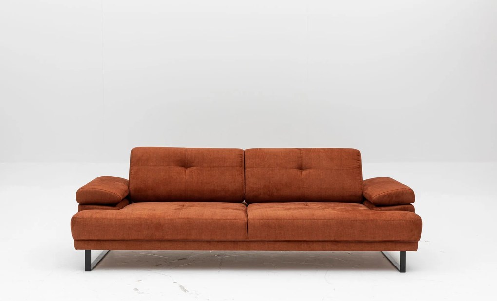 Sofá-cama de 3 Lugares Mustang – Laranja – 239x99x83 cm