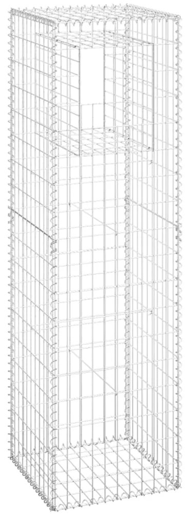 Postes/cestos gabião 2 pcs 50x50x180 cm ferro