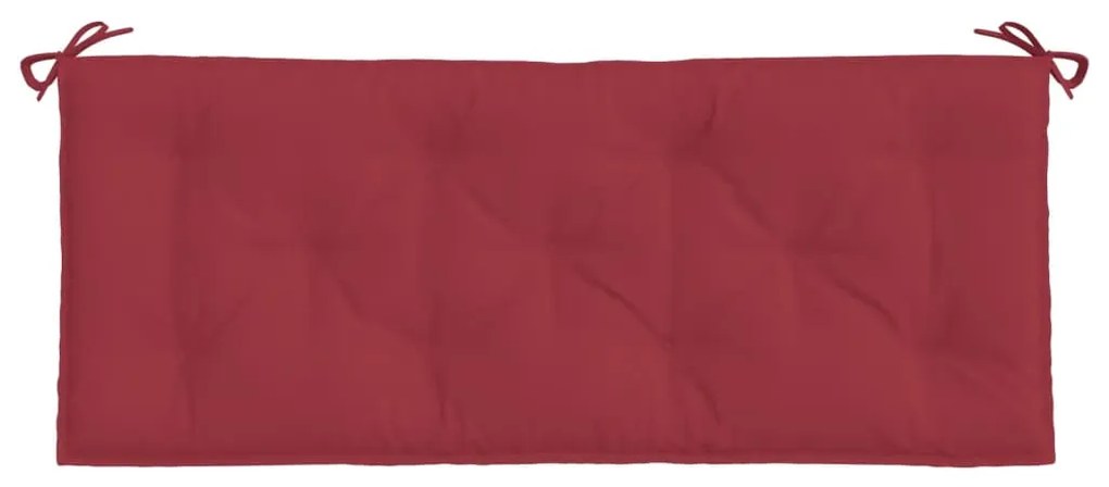 Almofadões banco jardim 2 pcs tecido oxford vermelho tinto