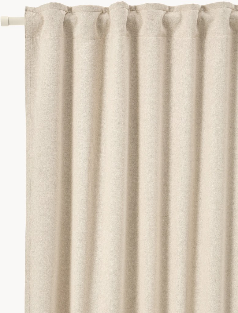 Cortinas blackout com multi-banda Tulia, conjunto de 2, L 140 cm