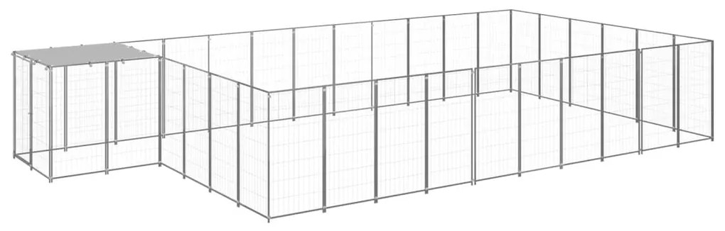 Canil 19,36 m² aço prateado