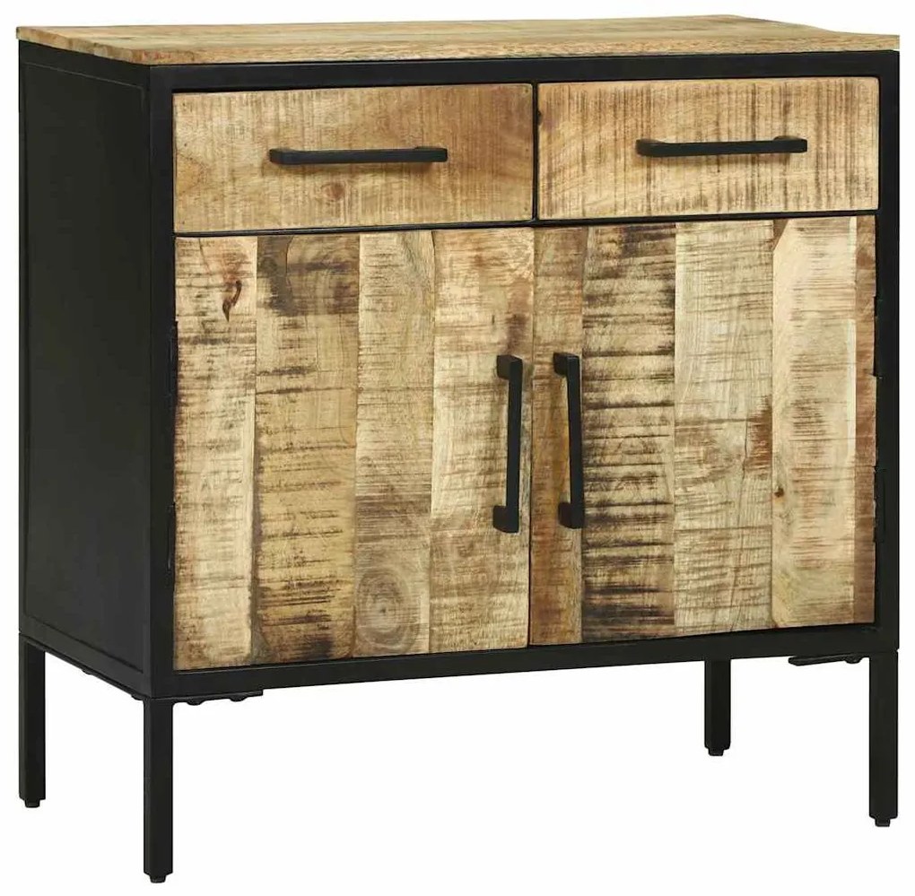 vidaXL Buffet com gaveta 70 x 35 x 70 cm Madeira de mangueira maciça