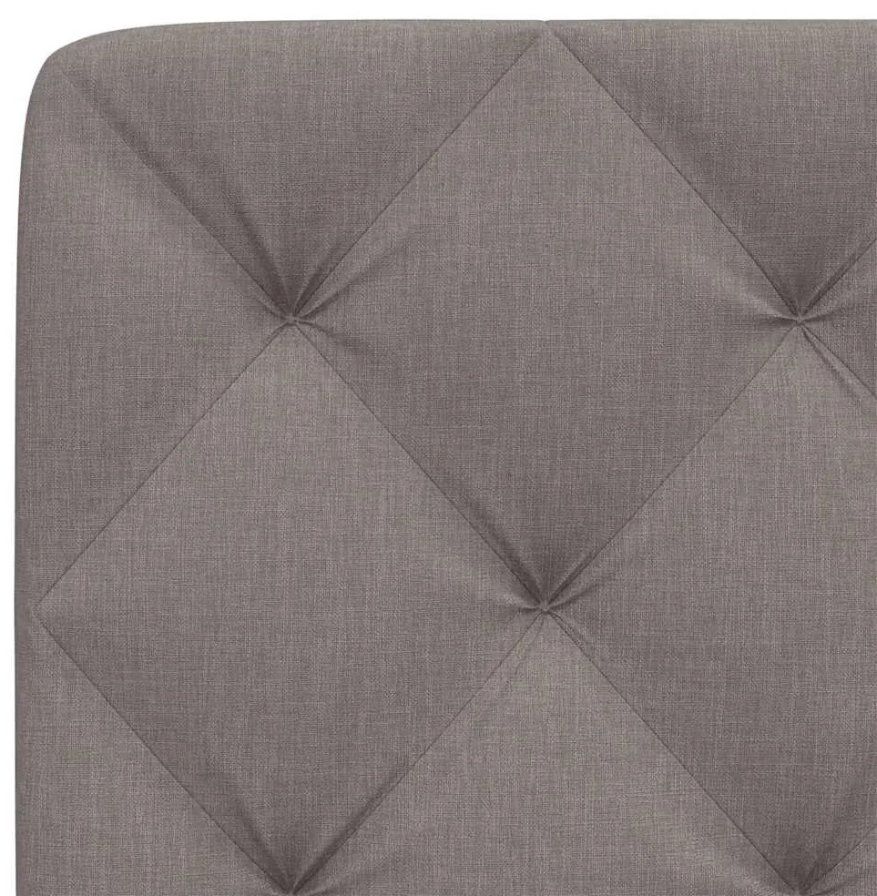 Almofadão de cabeceira 120 cm tecido cinzento-acastanhado
