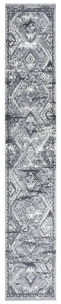 vidaXL Passadeira 80x500 cm polipropileno cinzento oriental