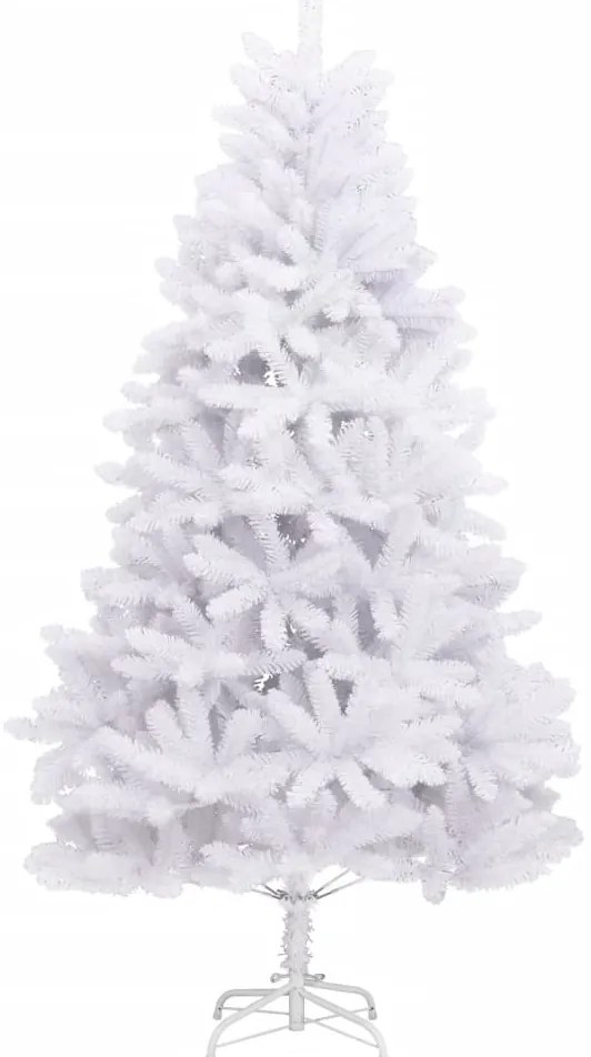 Árvore de Natal artificial articulada com suporte 240 cm branco