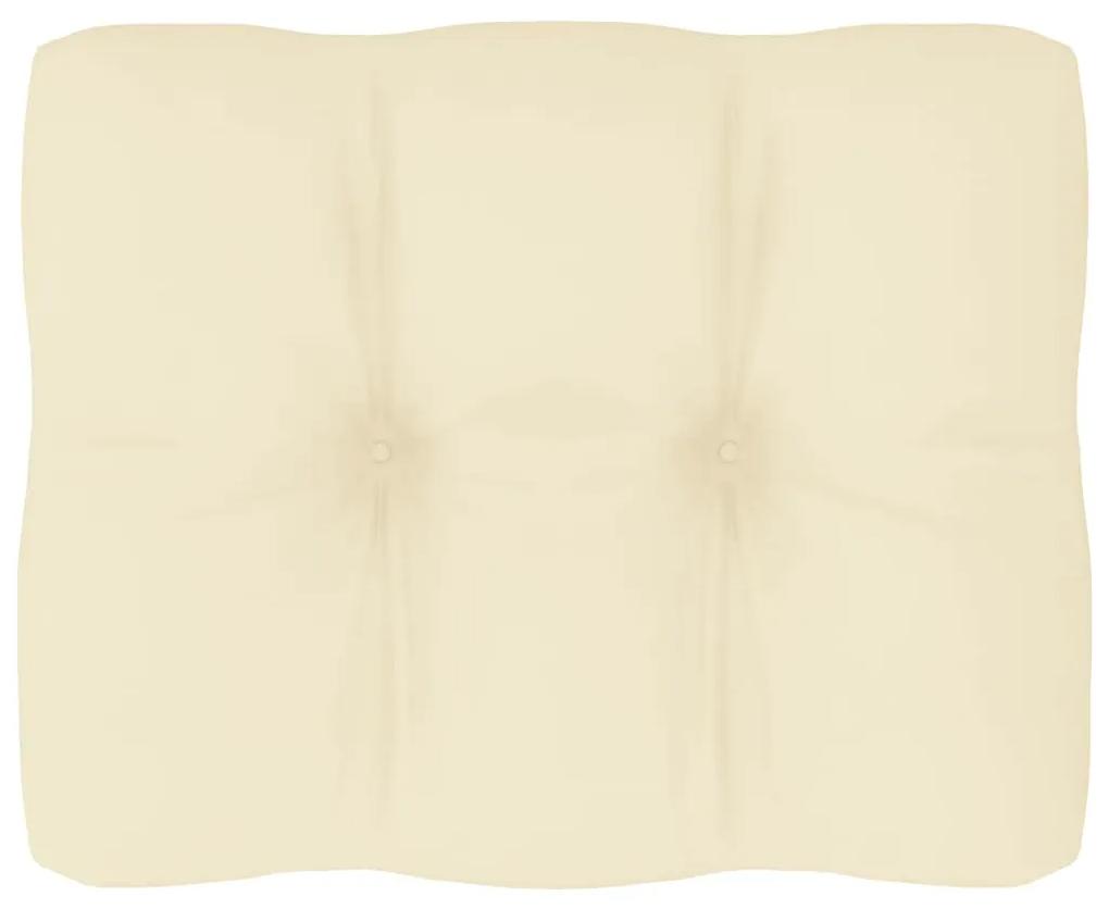 Almofadão para sofá de paletes 50x40x12 cm creme