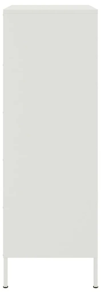 Aparador alto 68x39x113 cm aço branco