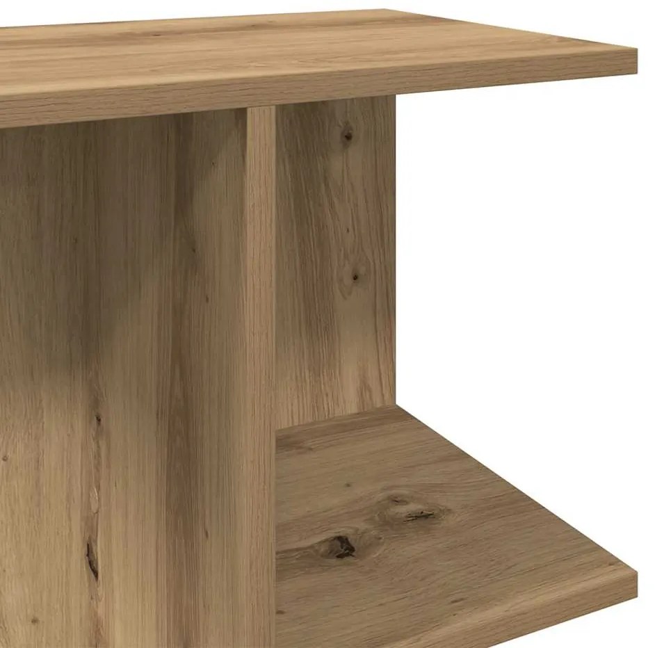 Mesa de cabeceira em carvalho artesanal 46,5x29x61 cm