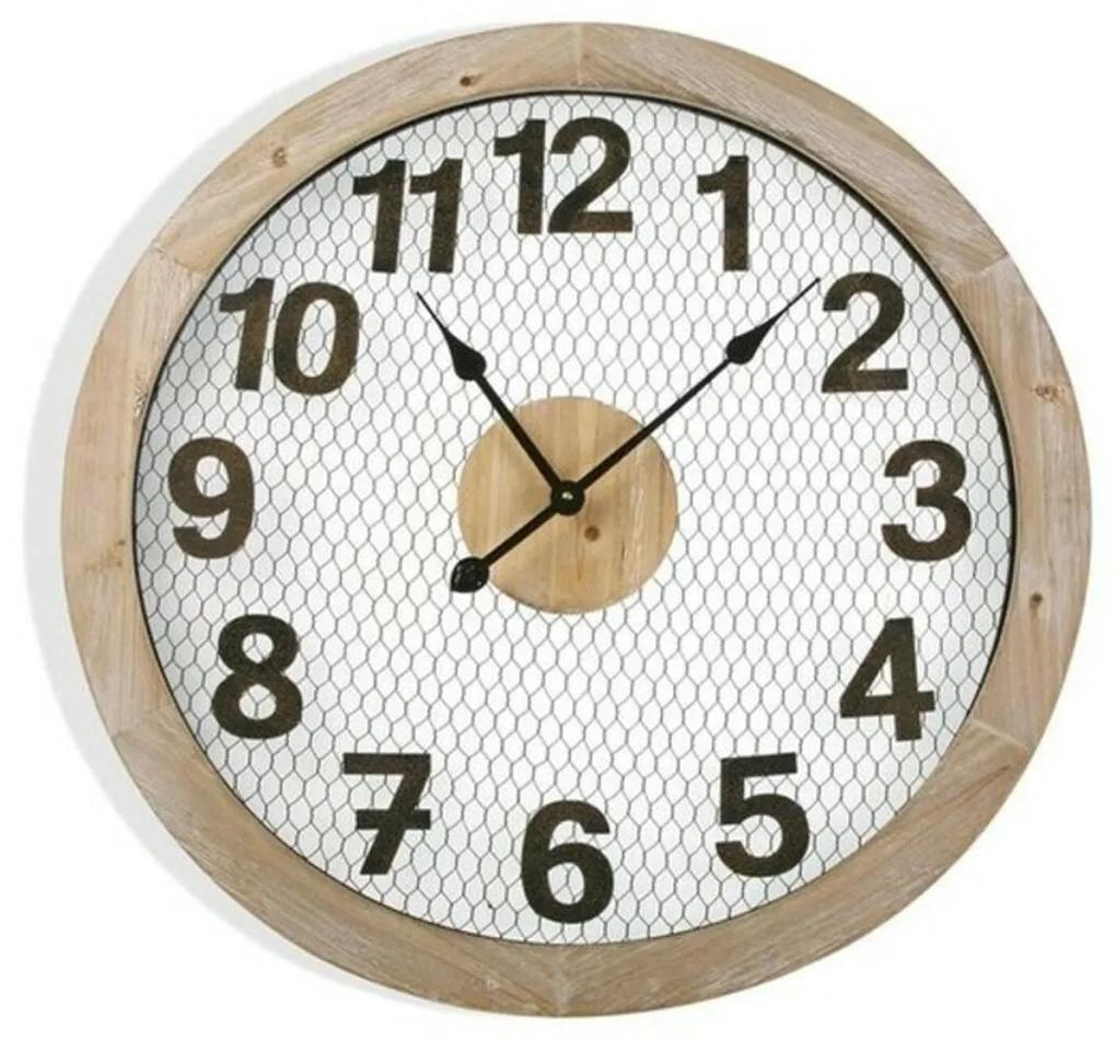 Relógio de Parede Versa Metal Madeira MDF/Metal (4,5 x 70 x 70 cm)