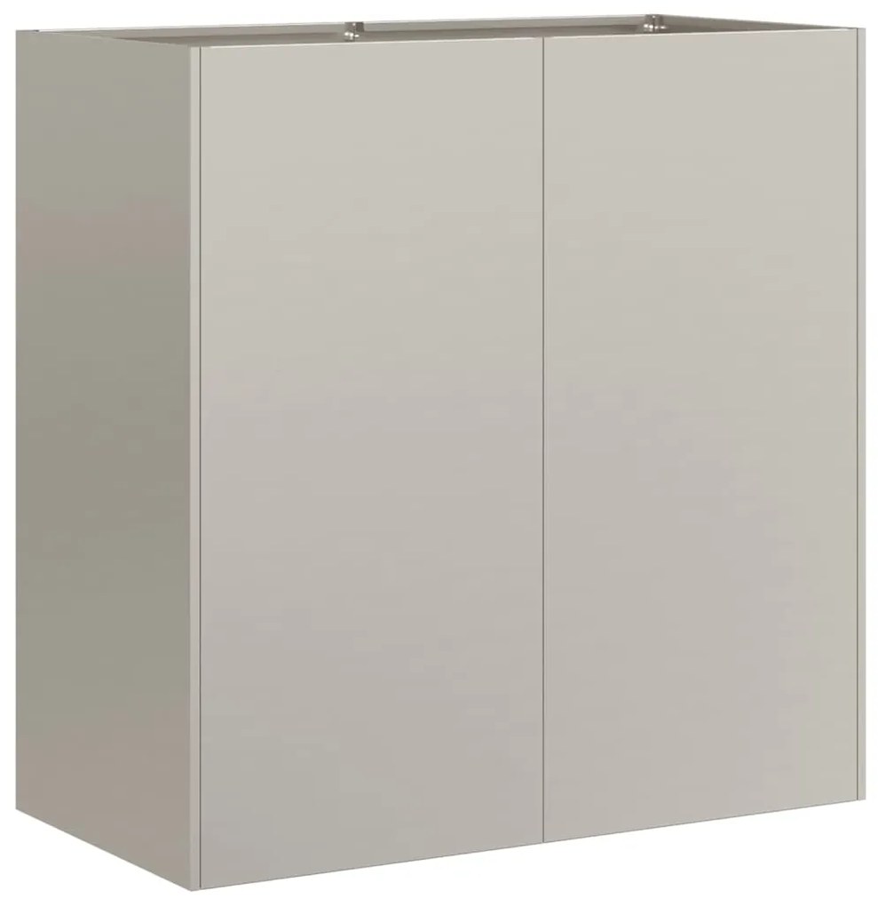 Floreira enferrujada 80x40x80 cm aço resistente