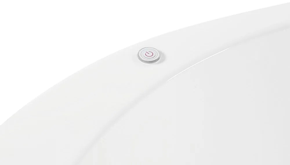 Banheira autónoma com hidromassagem e LEDs em acrílico branco 170 cm NEVIS III Beliani