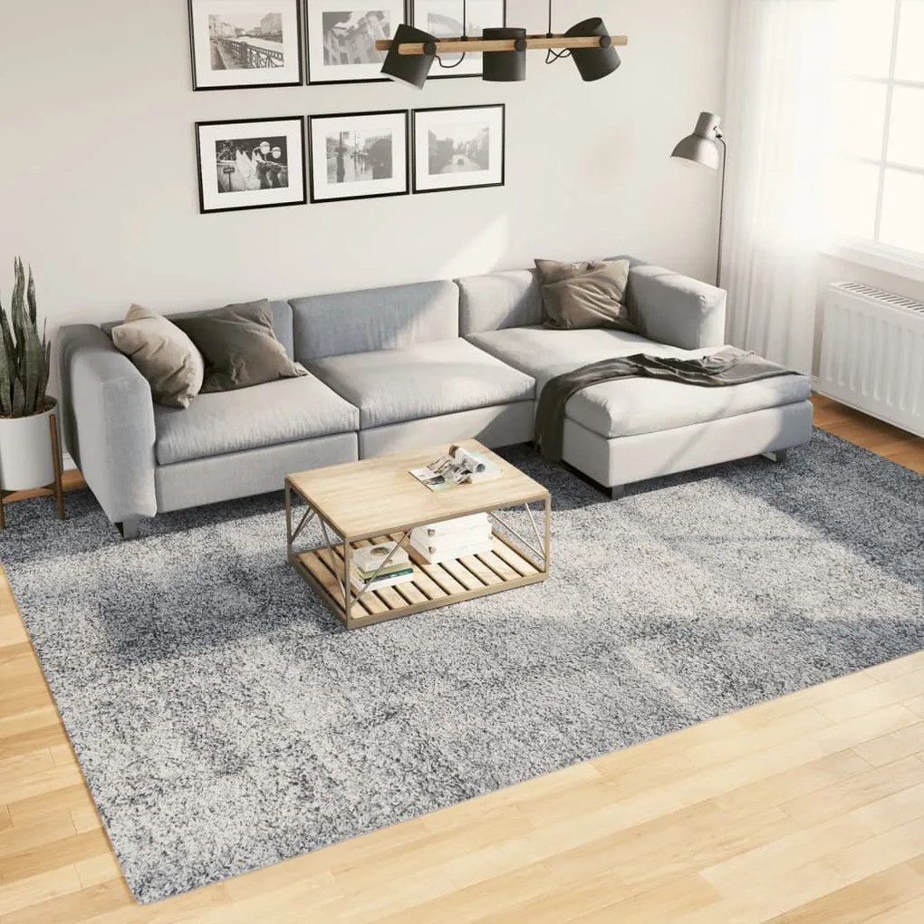 Tapete shaggy de pelo alto PAMPLONA 240x340 cm azul