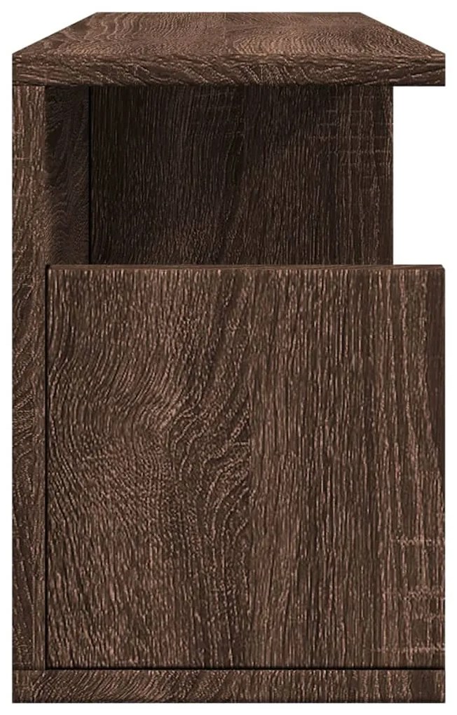 Armário de parede 60x20x30 cm deriv. madeira carvalho castanho