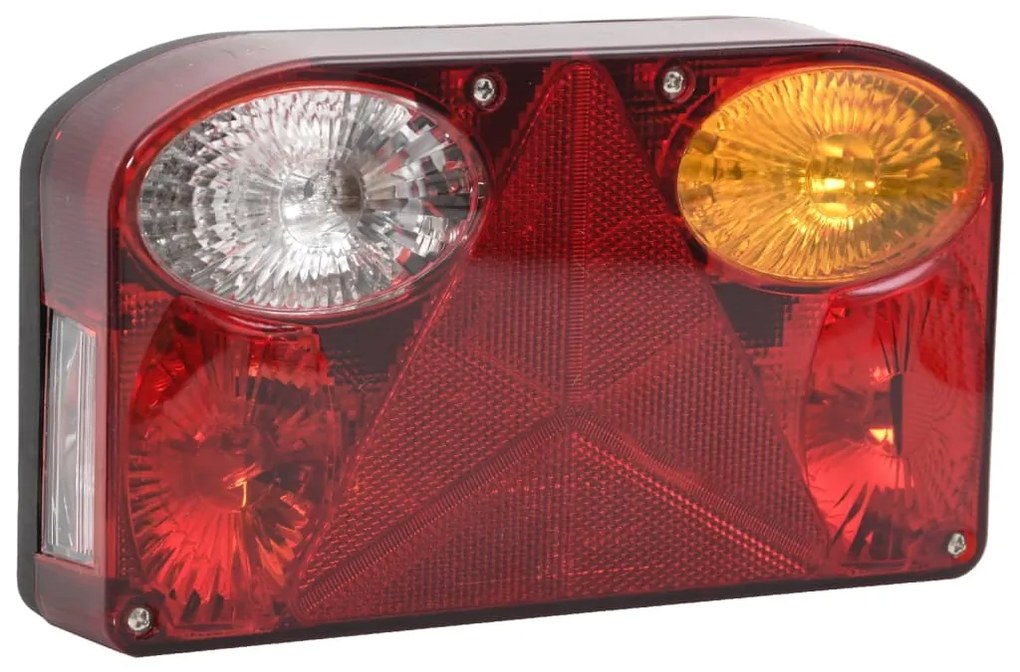 Farolins reboque 2 pcs 23x6x13 cm lâmpada clássica 12V vermelho