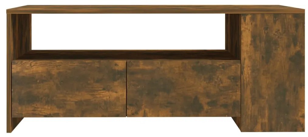 Mesa de centro 102x55x42 cm madeira processada carvalho fumado