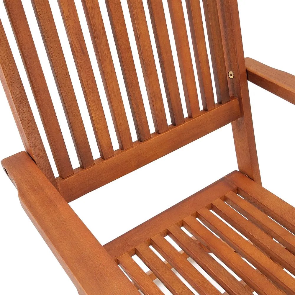 Conjunto de jardim Sydney Comfort de 5 peças em madeira de acácia com certificação FSC®