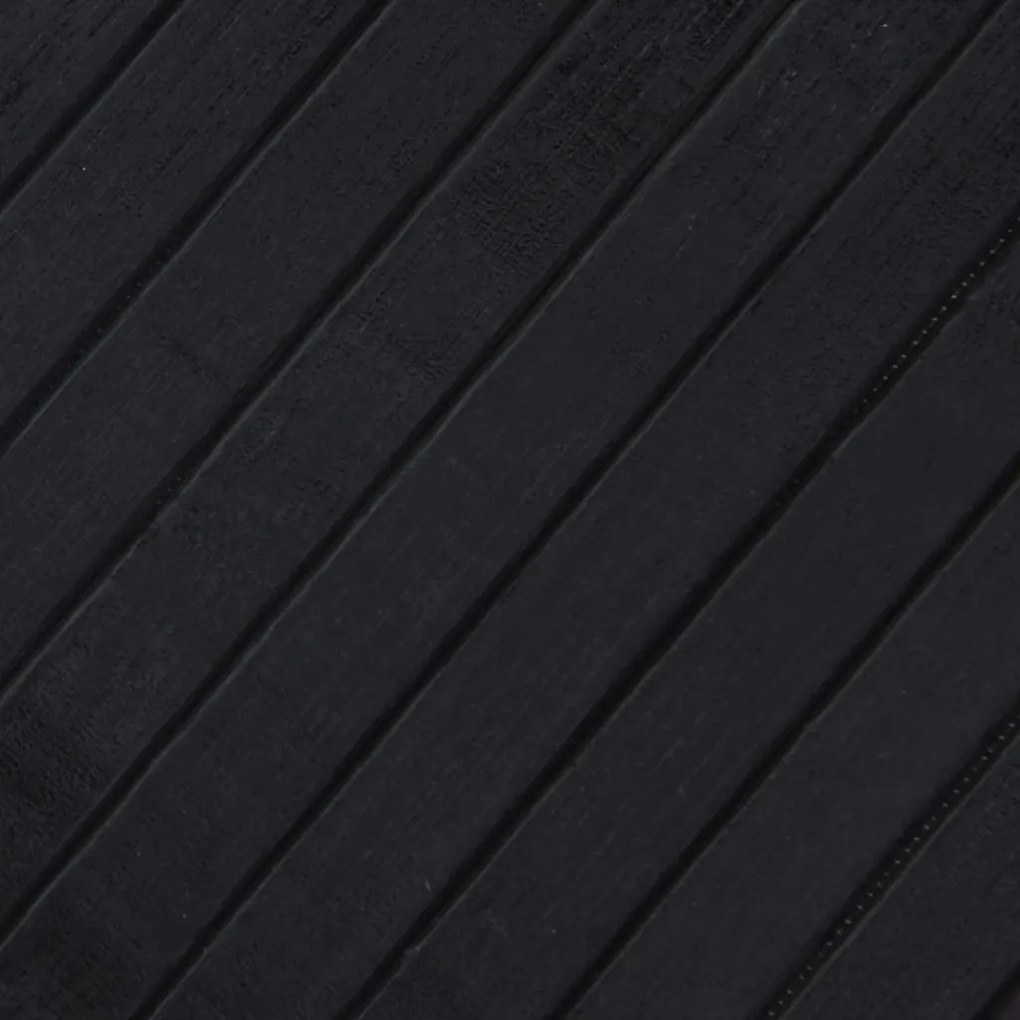 Tapete retangular 100x200 cm bambu preto