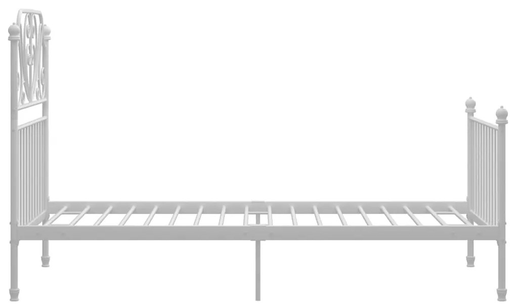 Estrutura de cama 100x200 cm metal branco