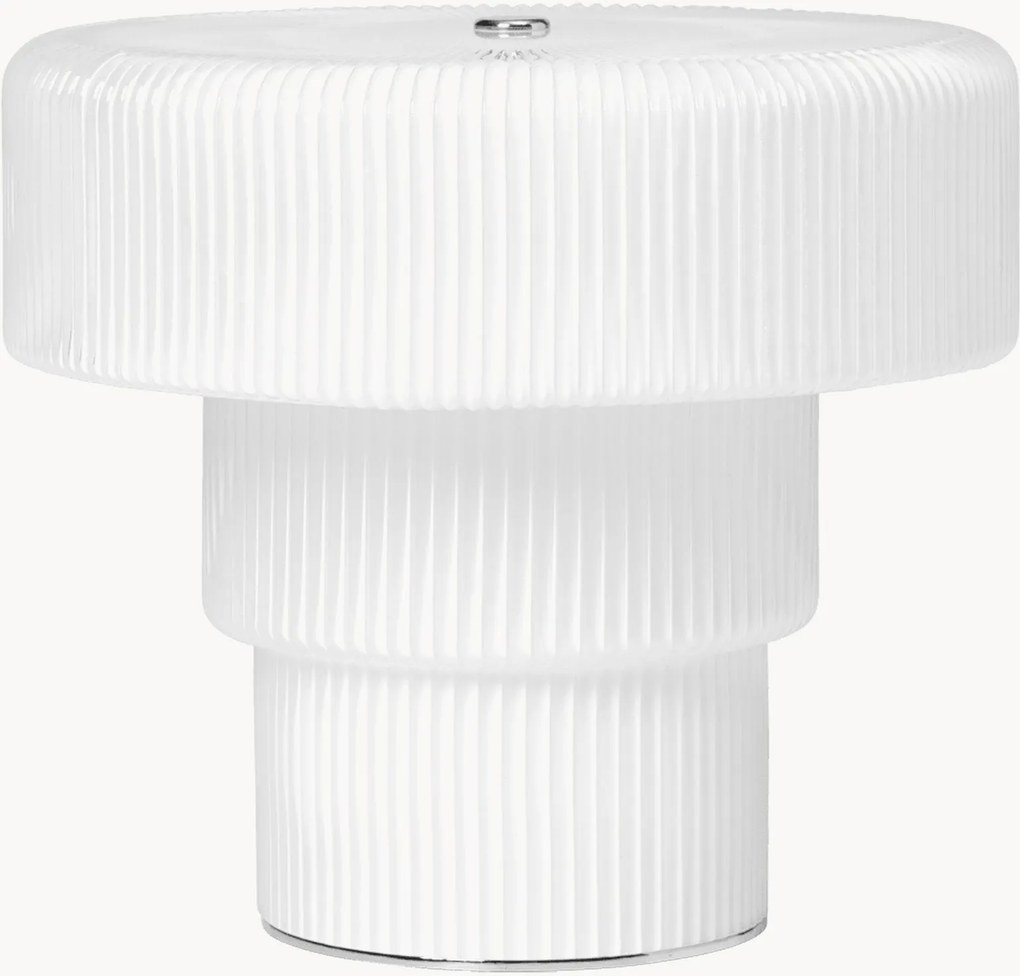 Candeeiro de mesa LED portátil e regulável artesanal Ripple