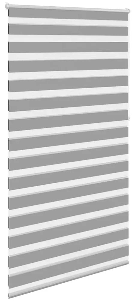 Estore de rolo 120 x 230 cm, linhas de zebra / Cinza