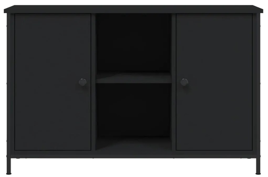 Móvel de TV 100x35x65 cm derivados de madeira preto