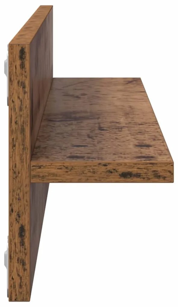 Prateleiras de Parede 2 pcs Madeira Antiga 80 x 11.5 x 18 cm