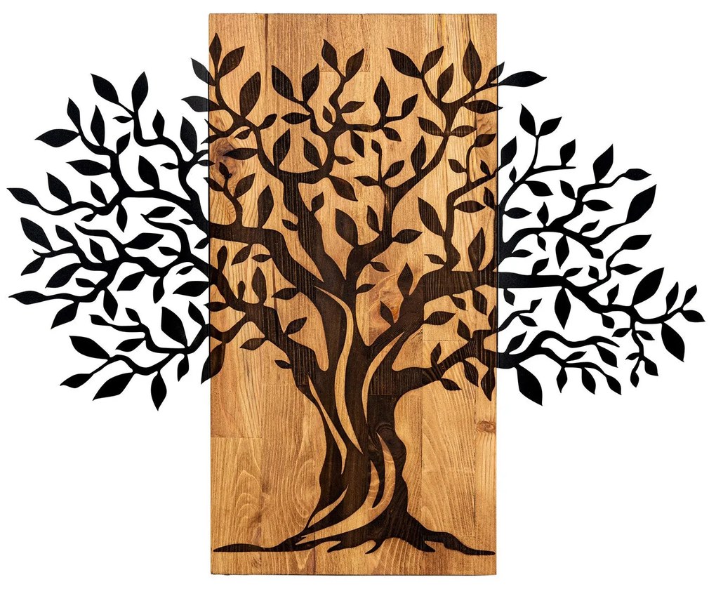Acessório Decorativo de Parede Sogut – Preto Nogueira – 72 x 58 cm