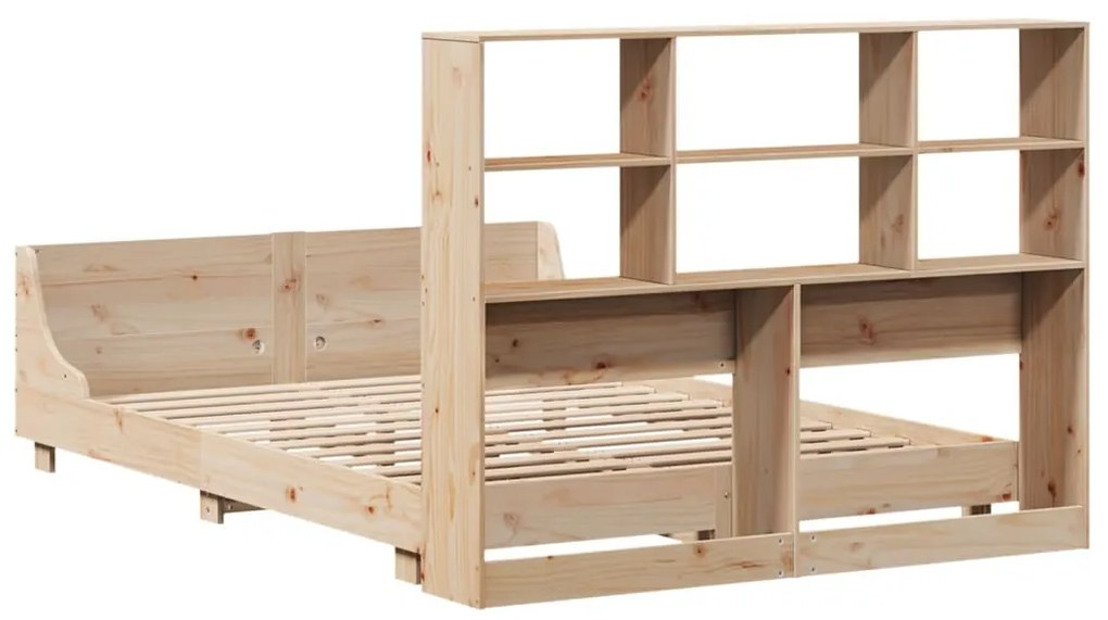 Cama sem colchão 135x190 cm madeira de pinho maciça