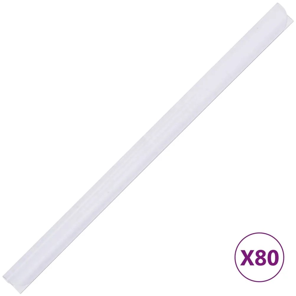 4 pcs painéis de privacidade para jardim 35x0,19 m PVC branco