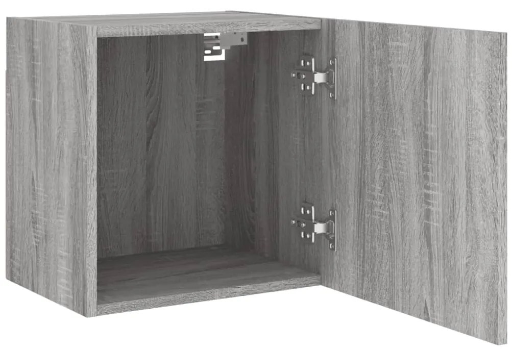 Móveis parede TV 2pcs 40,5x30x40 cm deriv. madeira cinza sonoma