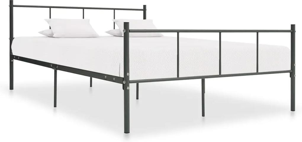 Estrutura de cama 120x200 cm metal cinzento