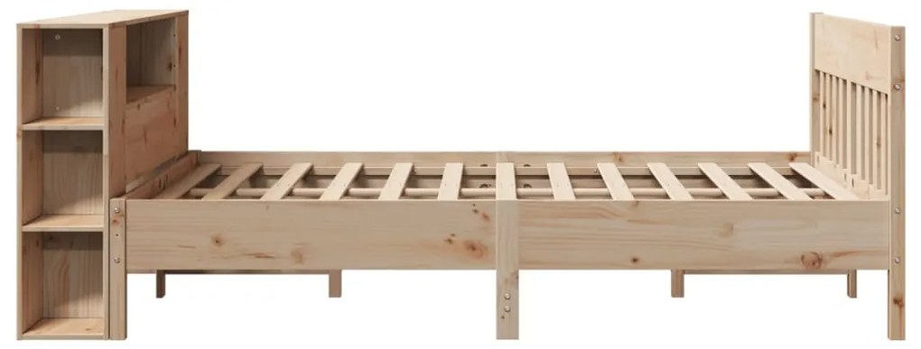 Cama com estante sem colchão 120x190 cm pinho maciço