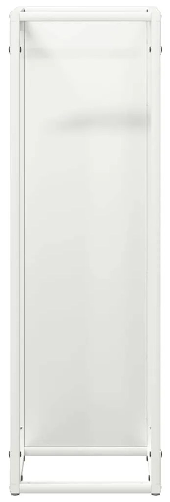 Suporte para lenha 25x25x80 cm aço laminado a frio branco