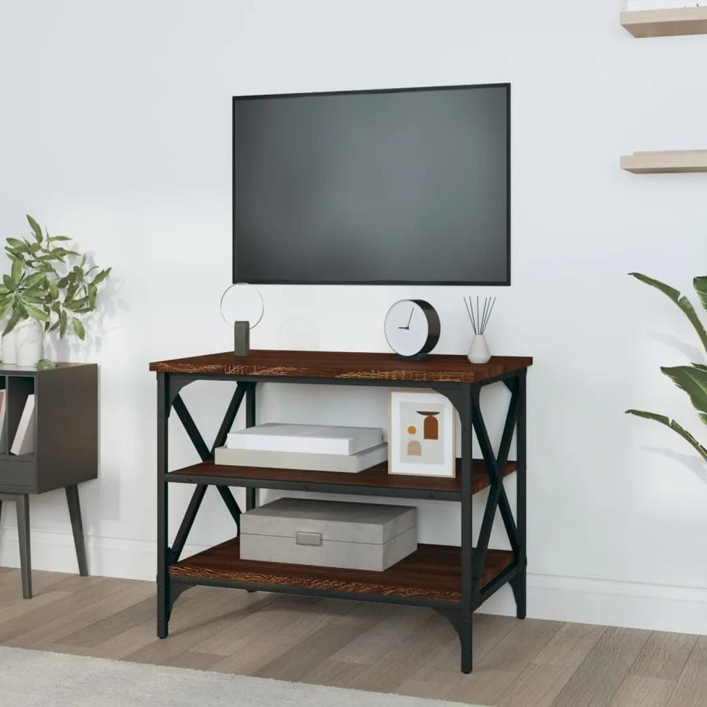 Móvel de TV 60x40x50 cm derivados de madeira carvalho castanho