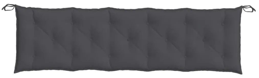 Almofadão p/ banco jardim 180x50x7cm mesclado tecido antracite