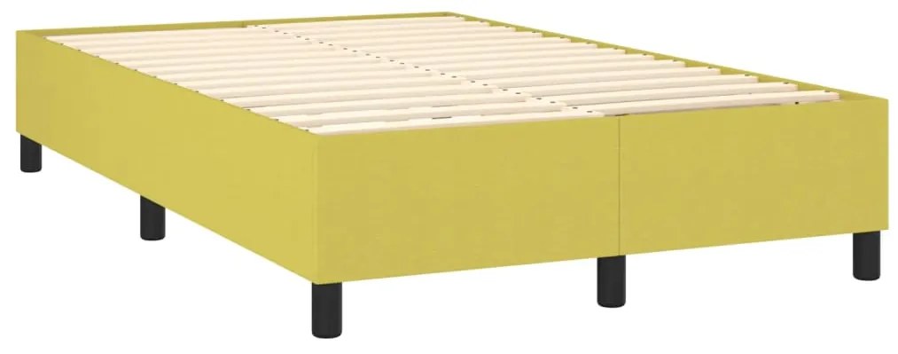 Estrutura de cama sem colchão 120x200 cm tecido verde